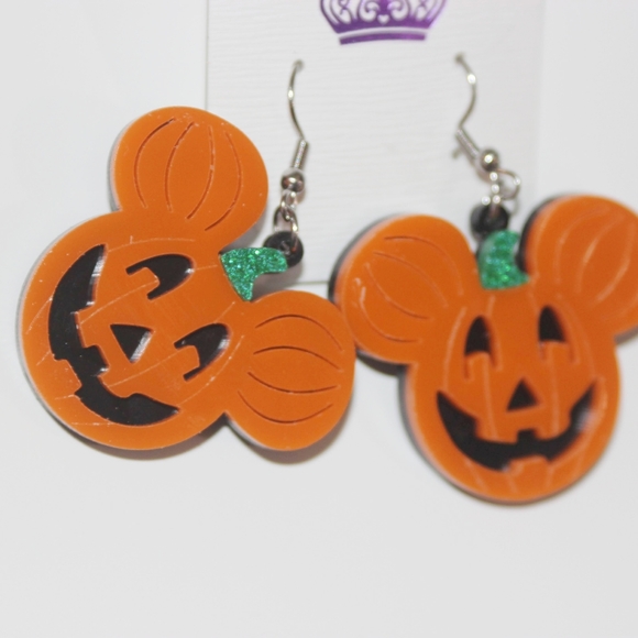 Disney Jack-o-Lantern Halloween pumpkin earrings - Picture 9 of 12